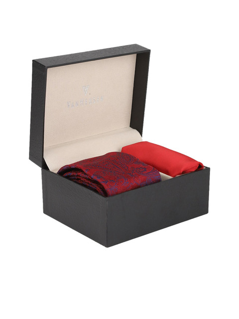 

Van Heusen Men Maroon & Blue Accessory Gift Set
