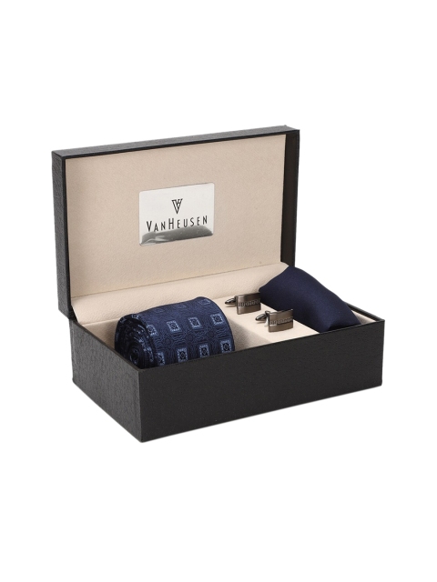 

Van Heusen Men Navy Blue & Grey Accessory Gift Set
