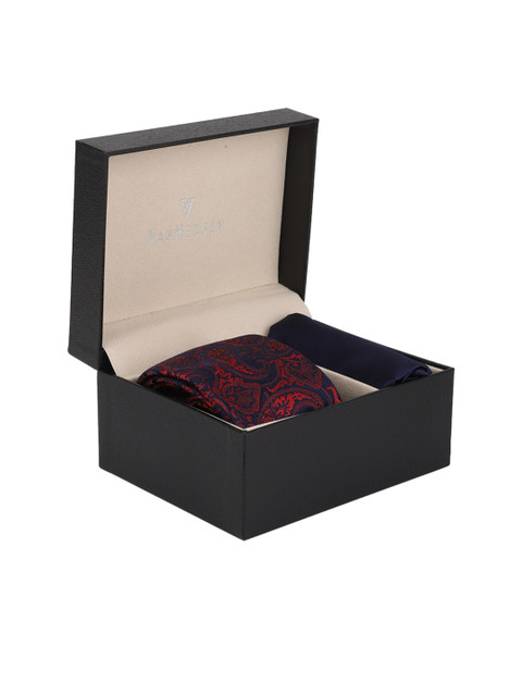 

Van Heusen Men Maroon & Navy Blue Accessory Gift Set
