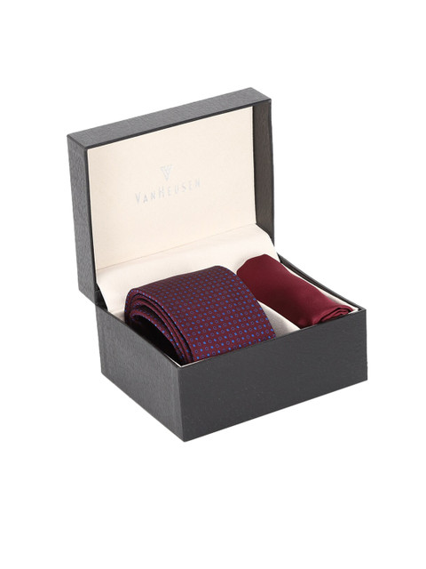 

Van Heusen Men Maroon & Blue Accessory Gift Set