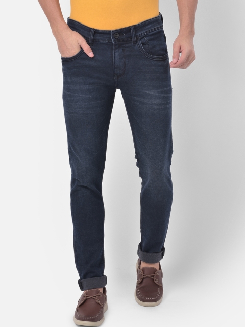 

American Archer Men Blue Skinny Fit Low-Rise Light Fade Stretchable Jeans