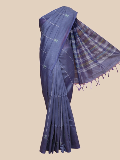 

The Chennai Silks Grey Woven Design Fusion Banarasi Saree