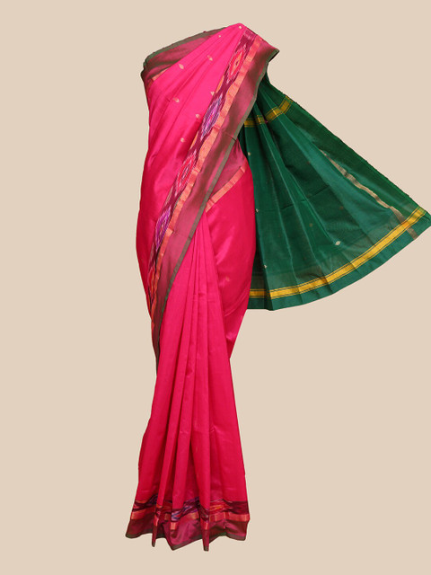 

The Chennai Silks Pink & Green Saree