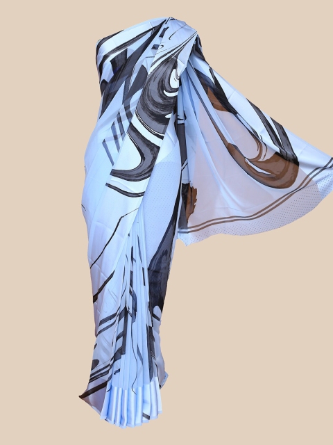 

The Chennai Silks Blue & Grey Saree
