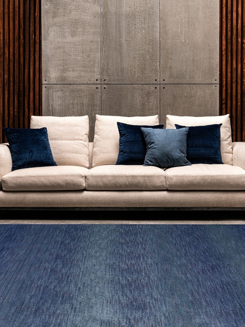 

DDecor Blue Textured Carpet