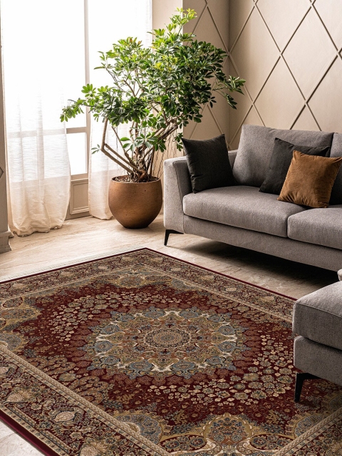 

DDecor Red & Beige Printed Carpet