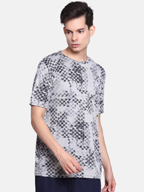 

Lotto Men Grey Printed T-shirt