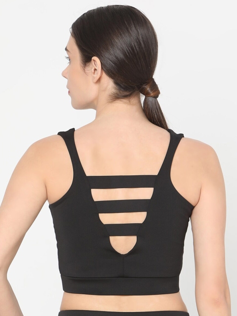 

Silvertraq Black Workout Bra Full Coverage Underwired W280KXS