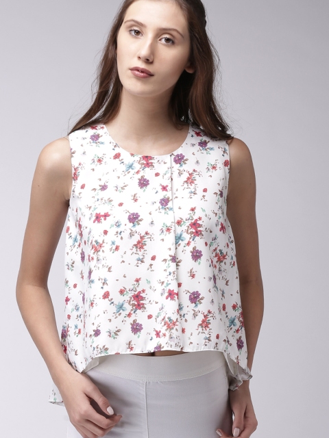 

Ms.Taken Women White Printed Top