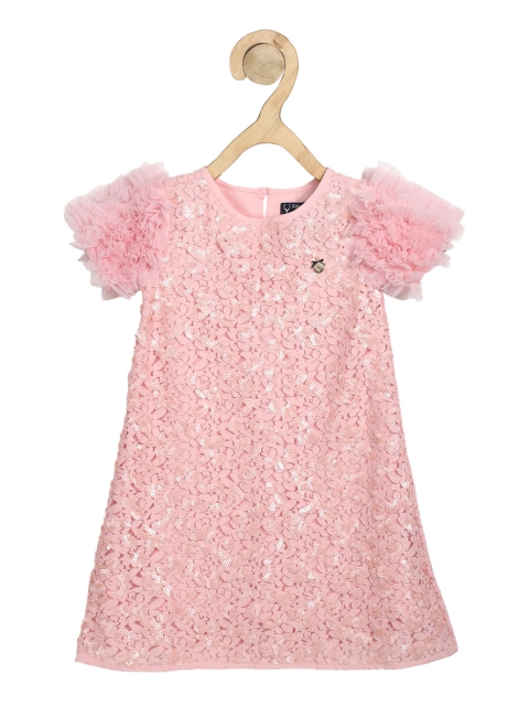 

Allen Solly Junior Pink A-Line Dress