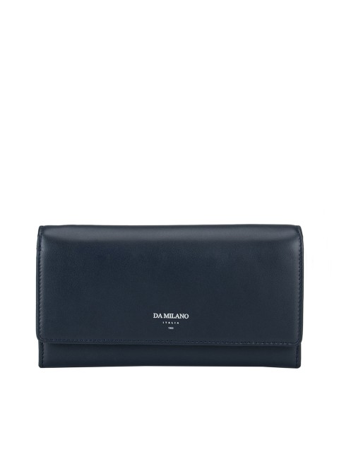 

Da Milano Women Navy Blue Leather Solid Envelope