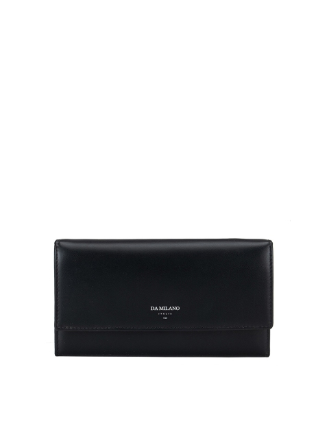 

Da Milano Women Black & Red Solid Leather Envelope
