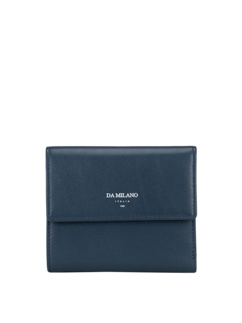 

Da Milano Women Navy Blue Leather Three Fold Wallet