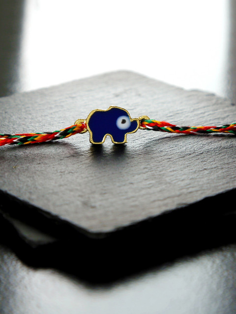 

Bigsmall Men Blue & Red Elly Evil Eye Rakhi