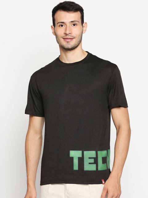 

GULLY Men Black Typography T-shirt