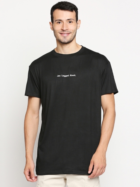 

GULLY Men Black Typography T-shirt