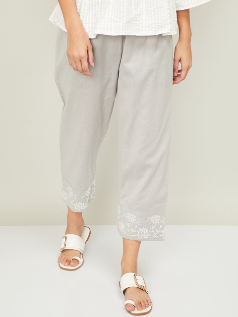 

Melange by Lifestyle Women Grey Trousers