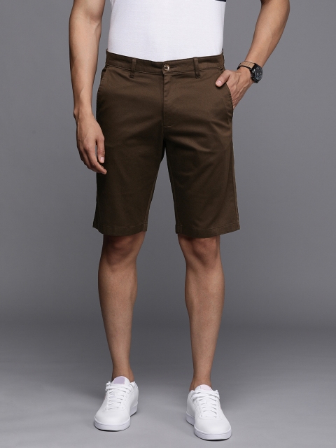 

Allen Solly Men Coffee Brown Slim Fit Chino Shorts