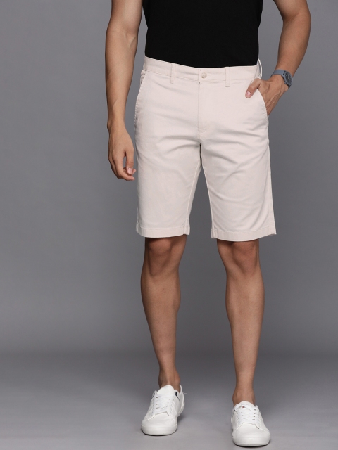 

Allen Solly Men Off White Slim Fit Mid-Rise Regular Shorts