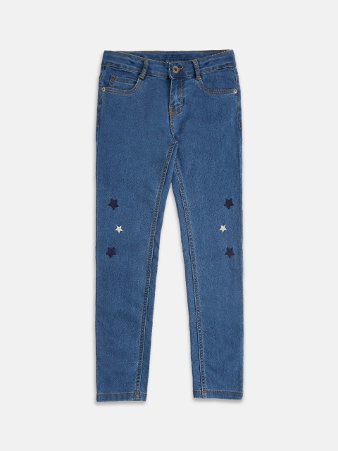 

Pantaloons Junior Girls Blue Stretchable Jeans