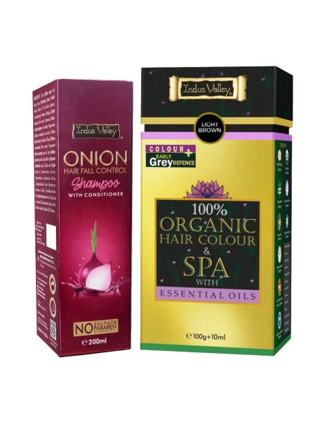 

Indus Valley Brown 100% Organic Hair Colour & Onion Shampoo Combo