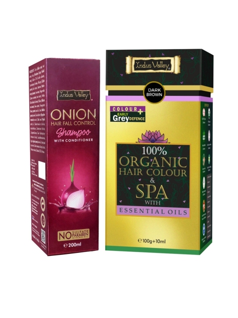 

Indus Valley Brown 100% Organic Hair Colour & Onion Shampoo Combo