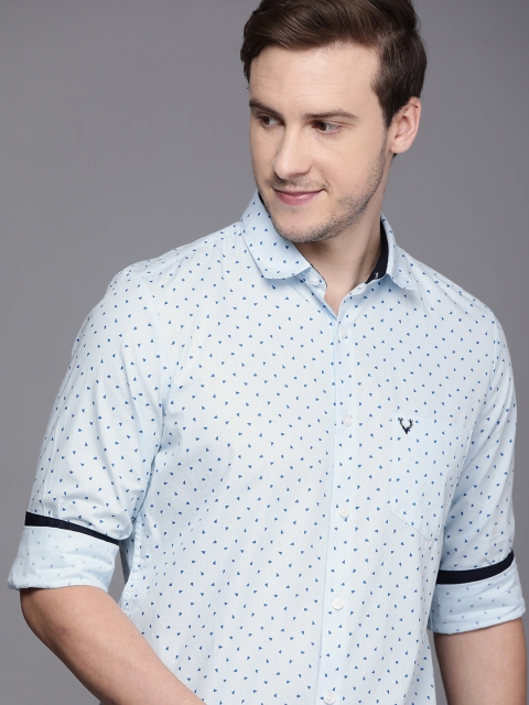 

Allen Solly Men Blue Modern Fit Printed Casual Shirt