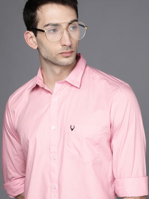 

Allen Solly Men Pink Modern Slim Fit Opaque Casual Shirt