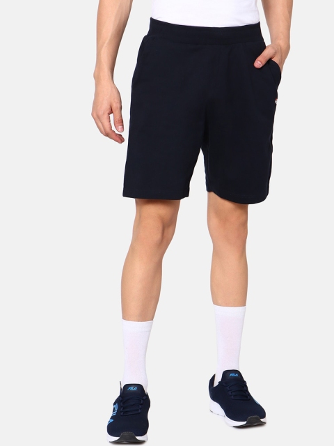 

FILA Men Navy Blue Mid-Rise Sports Shorts