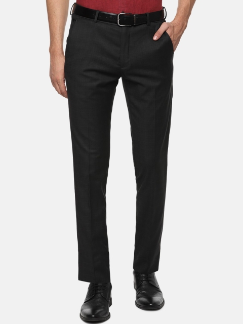 

Louis Philippe Men Black Slim Fit Formal Trousers