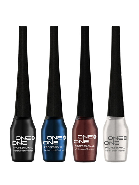 

ONE on ONE Set of 4 Professional Waterproof Liquid Eyeliner, Multi
