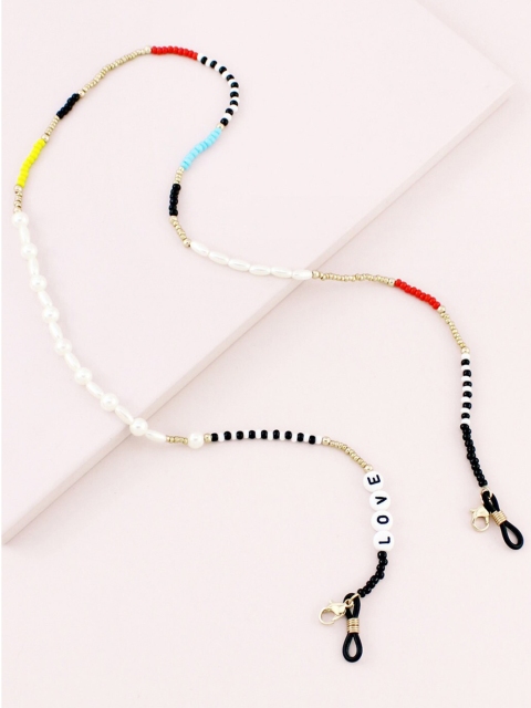 

Runway Ritual Women Multicoloured Gold-Plated Sunglass & Mask String