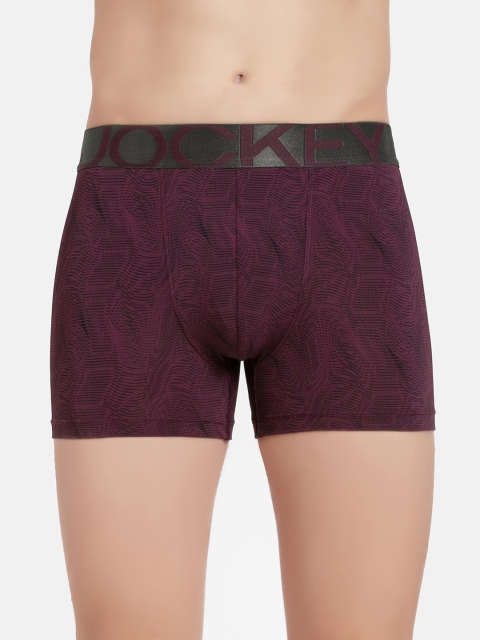 

Jockey Men Burgundy & Black Printed Trunk IC30-0101-PRE06