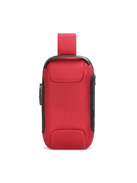 

BANGE Unisex Red & Black Waterproof Polyester Backpack