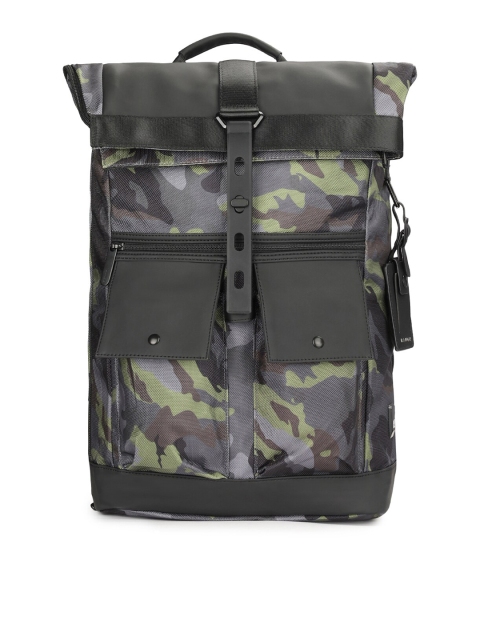 

BANGE Unisex Green Camouflage Print Waterproof Foldable Laptop Bag