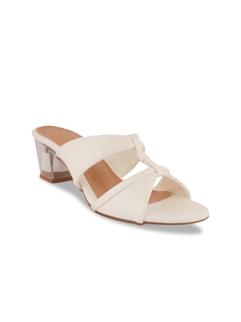 

SCENTRA Women White Block Heels