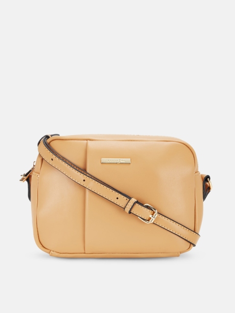 

Forever Glam by Pantaloons Tan Brown Structured Sling Bag