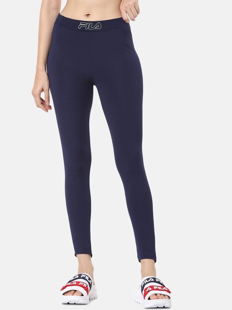 

FILA Women Navy Blue Sports Tights