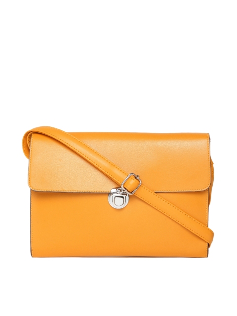 

DressBerry Mustard Yellow Solid Sling Bag
