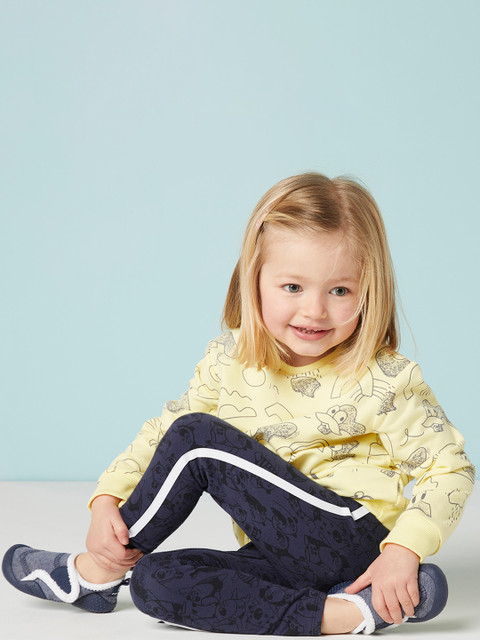 

Domyos By Decathlon Girls Navy Blue Soft Plush & Warm & Leggings