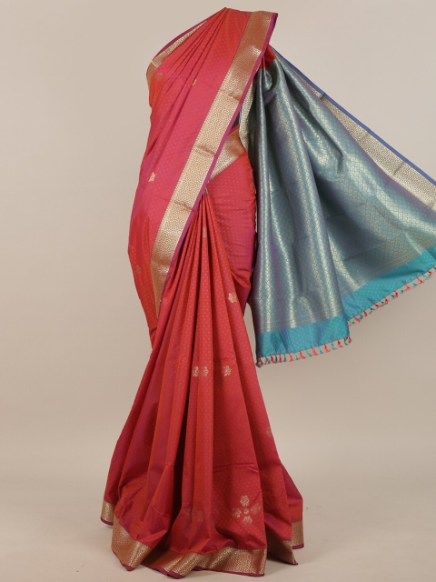 

Pothys Rust & Gold Ethnic Motifs Zari Art Silk Saree