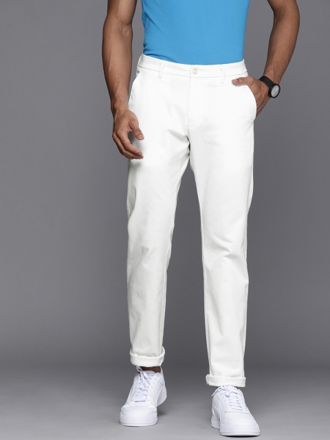 

Allen Solly Men White Slim Fit Trousers