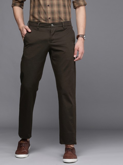 

Allen Solly Men Brown Slim Fit Trousers