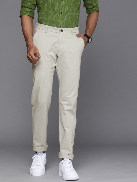 

Allen Solly Men Beige Solid Slim Fit CasualTrousers