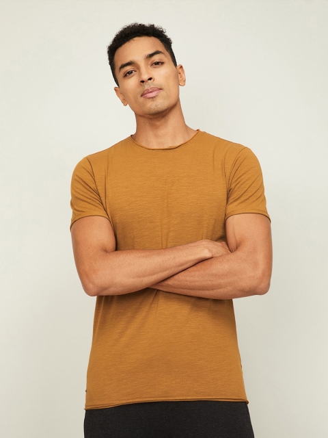 

Forca Men Tan Raw Edge T-shirt