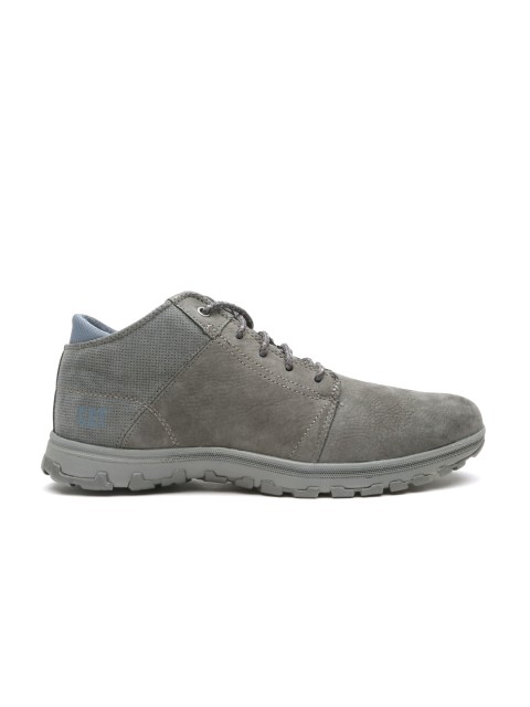 

CAT Men Grey Science Mid Leather Derbys