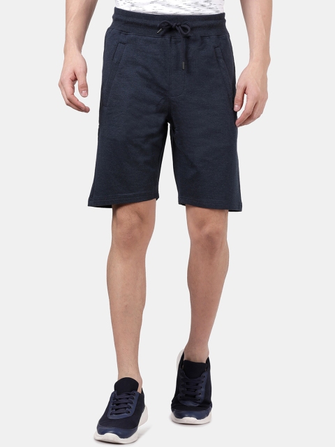 

DERBY JEANS COMMUNITY Men Navy Blue Slim Fit Mid-Rise Regular Shorts