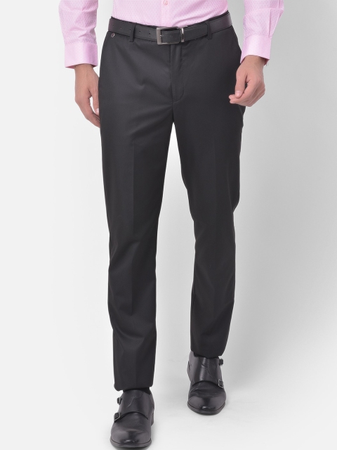 

Canary London Men Black Slim Fit Formal Trousers