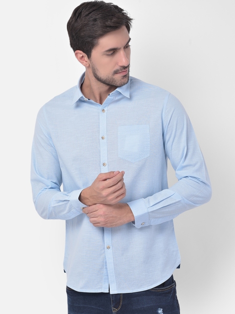 

Canary London Men Blue Slim Fit Casual Shirt