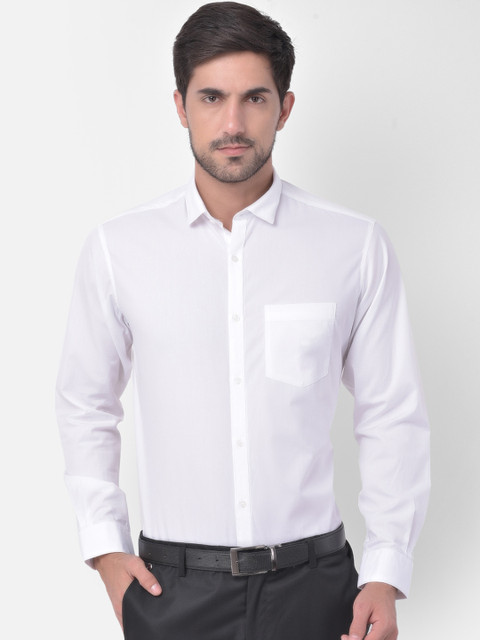 

Canary London Men White Slim Fit Formal Shirt